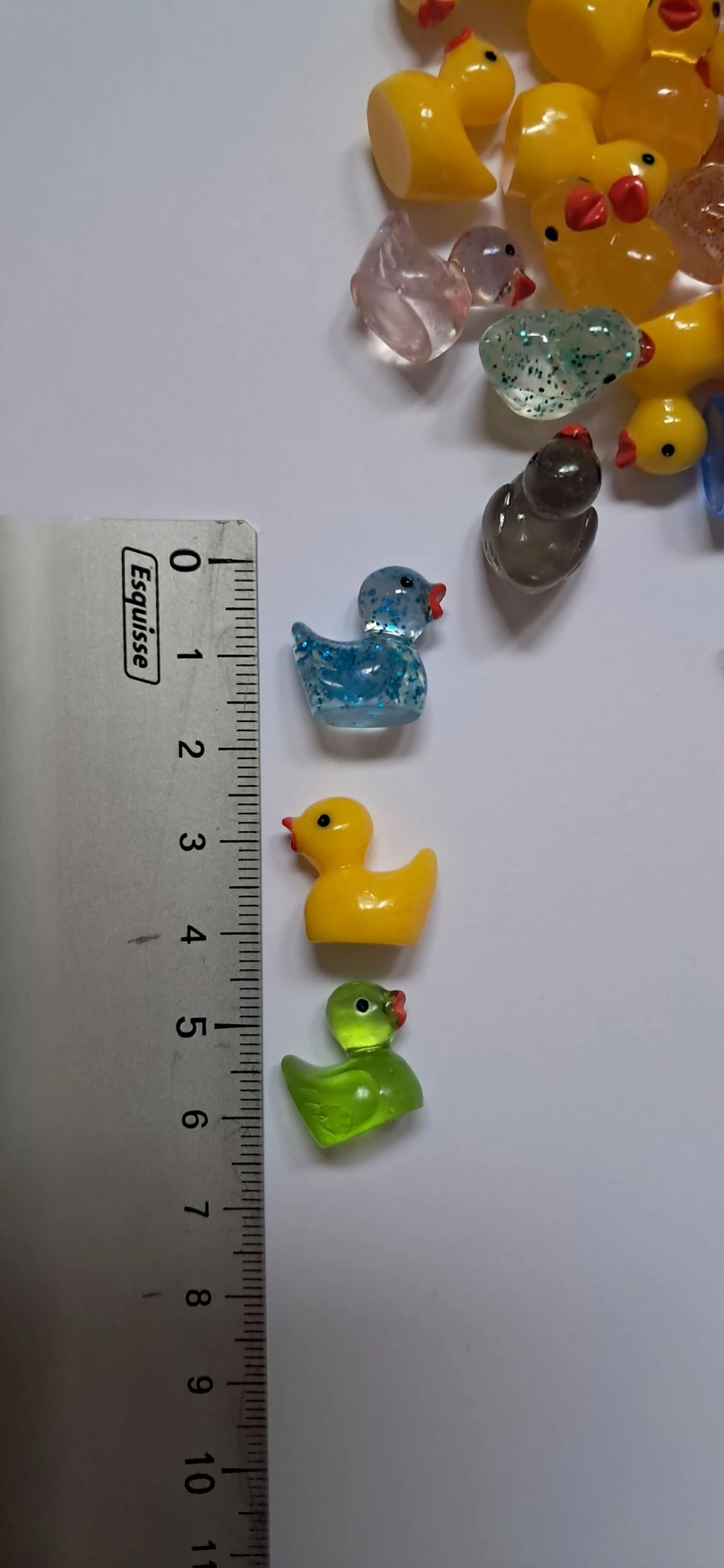 75 petit cabochon canard mini figurines  – photo 2